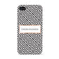 Personalised Black Pattern Name Or Initials Apple iPhone 4s Case