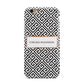 Personalised Black Pattern Name Or Initials Apple iPhone 6 3D Tough Case