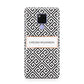 Personalised Black Pattern Name Or Initials Huawei Mate 20X Phone Case