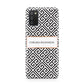 Personalised Black Pattern Name Or Initials Samsung A02s Case