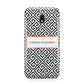 Personalised Black Pattern Name Or Initials Samsung Galaxy J3 2017 Case