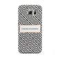 Personalised Black Pattern Name Or Initials Samsung Galaxy S6 Case