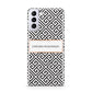 Personalised Black Pattern Name Or Initials Samsung S21 Plus Phone Case