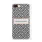 Personalised Black Pattern Name Or Initials iPhone 8 Plus 3D Snap Case on Gold Phone