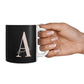 Personalised Black Pink Initial 10oz Mug Alternative Image 4