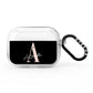 Personalised Black Pink Initial AirPods Pro Clear Case