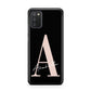 Personalised Black Pink Initial Samsung A02s Case