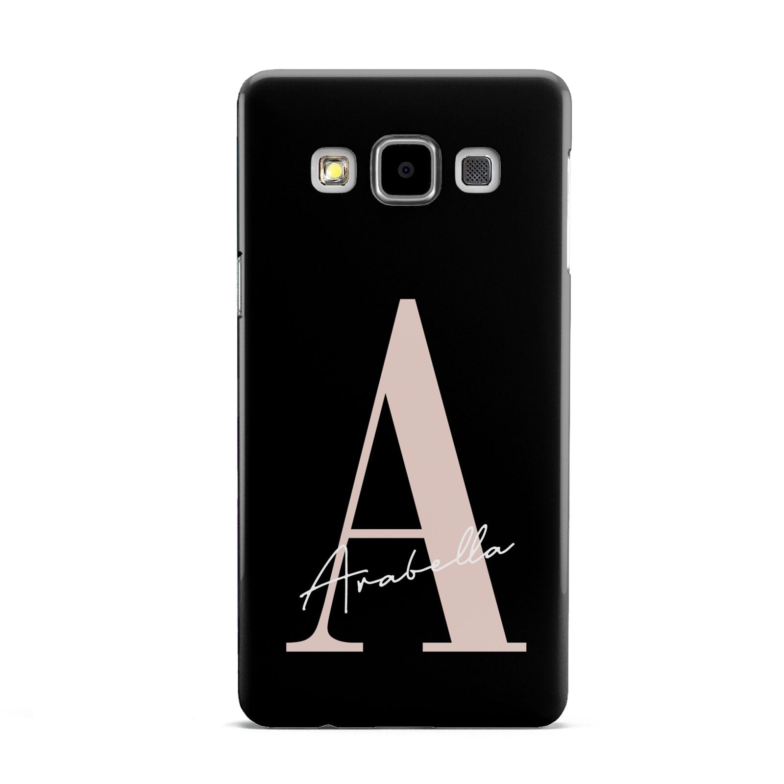 Personalised Black Pink Initial Samsung Galaxy A5 Case