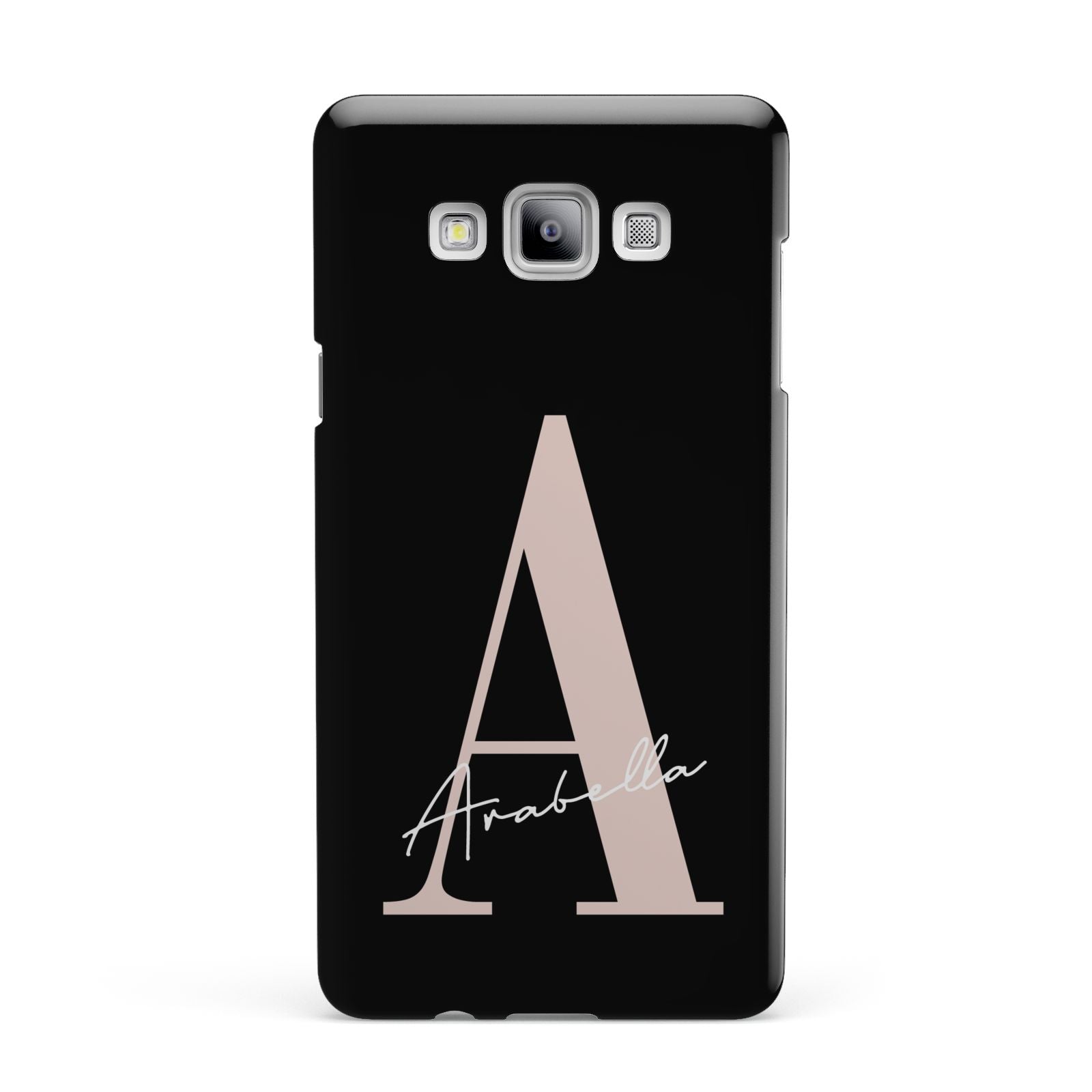 Personalised Black Pink Initial Samsung Galaxy A7 2015 Case
