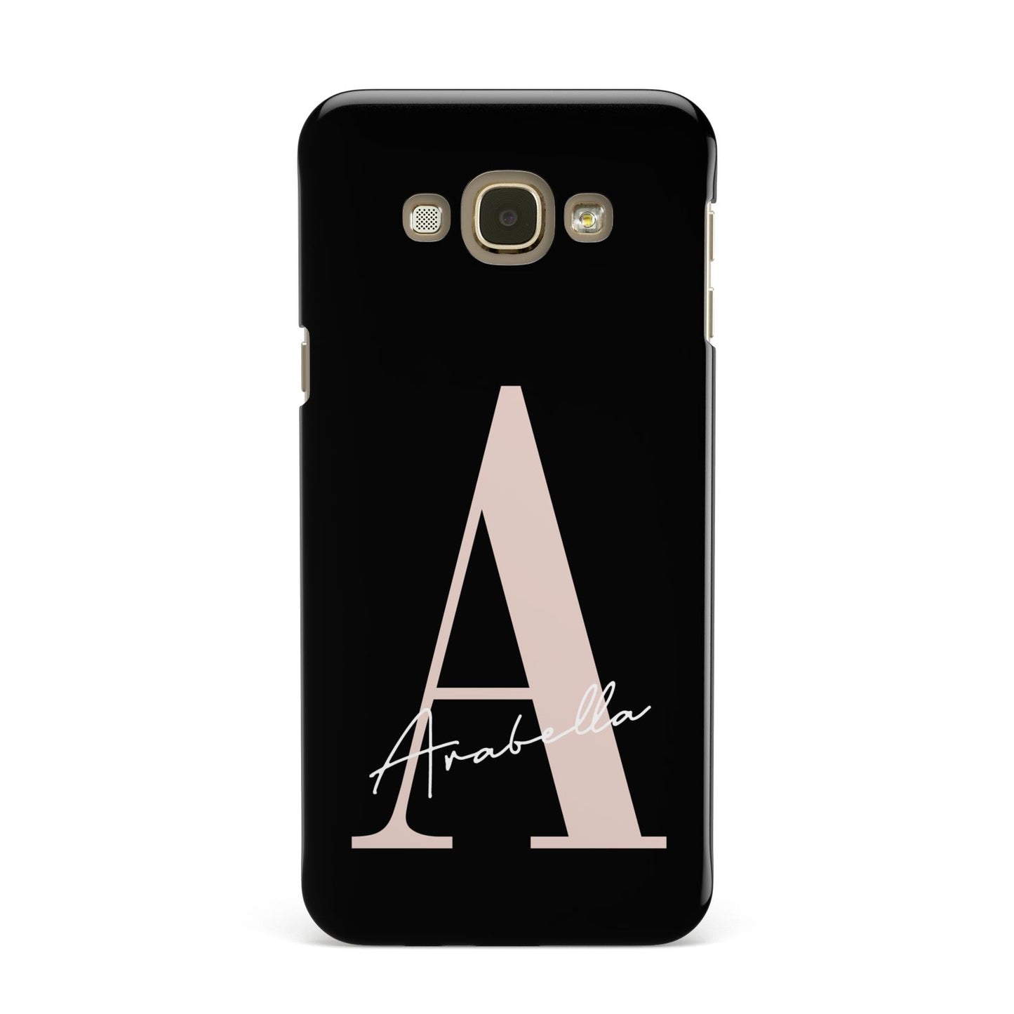Personalised Black Pink Initial Samsung Galaxy A8 Case