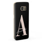 Personalised Black Pink Initial Samsung Galaxy Case Fourty Five Degrees