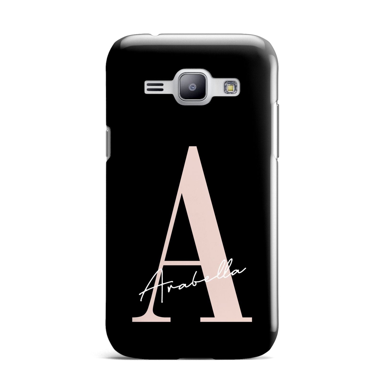 Personalised Black Pink Initial Samsung Galaxy J1 2015 Case