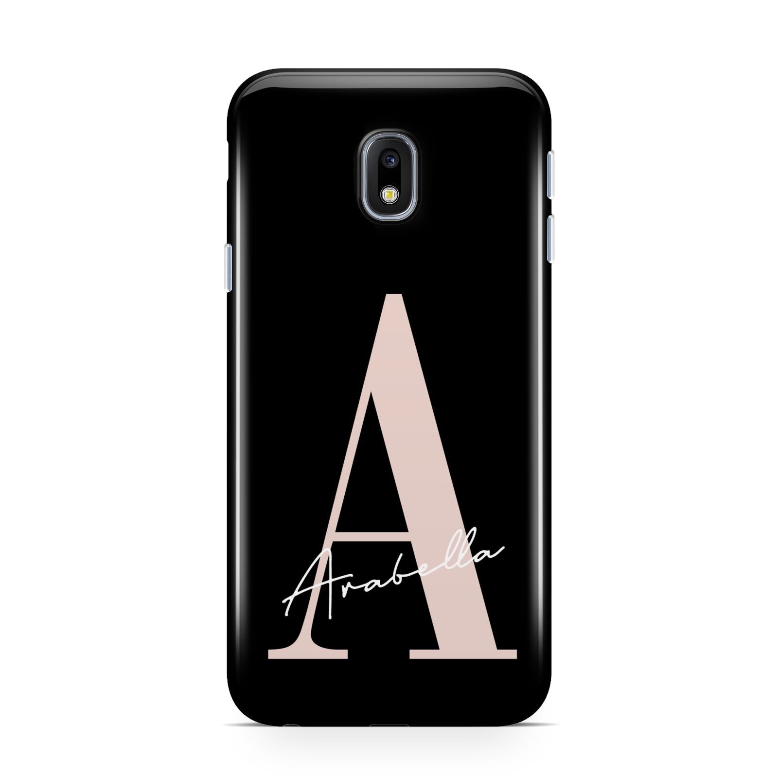 Personalised Black Pink Initial Samsung Galaxy J3 2017 Case