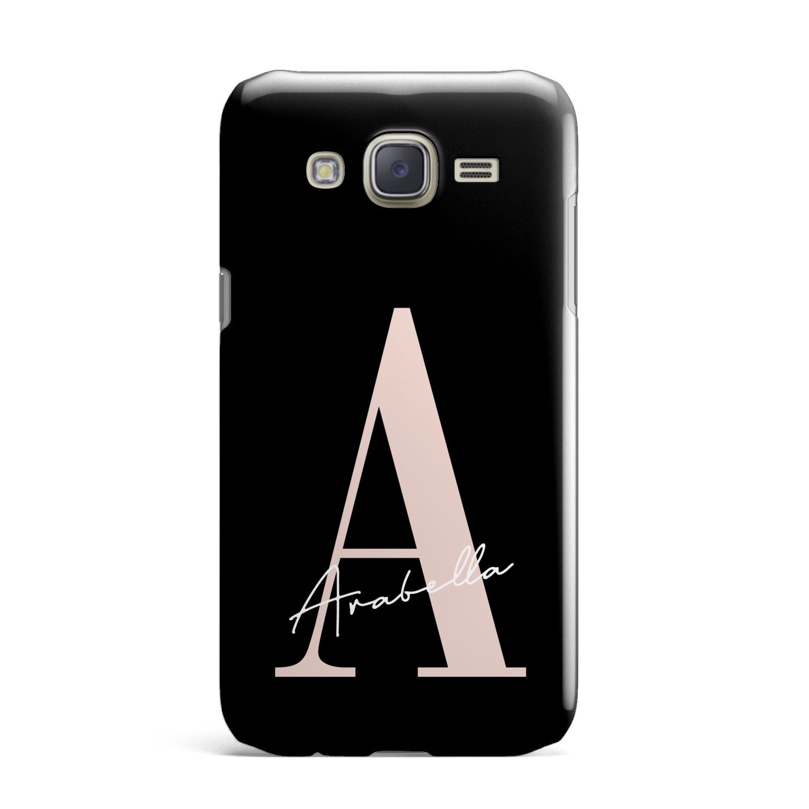 Personalised Black Pink Initial Samsung Galaxy J7 Case