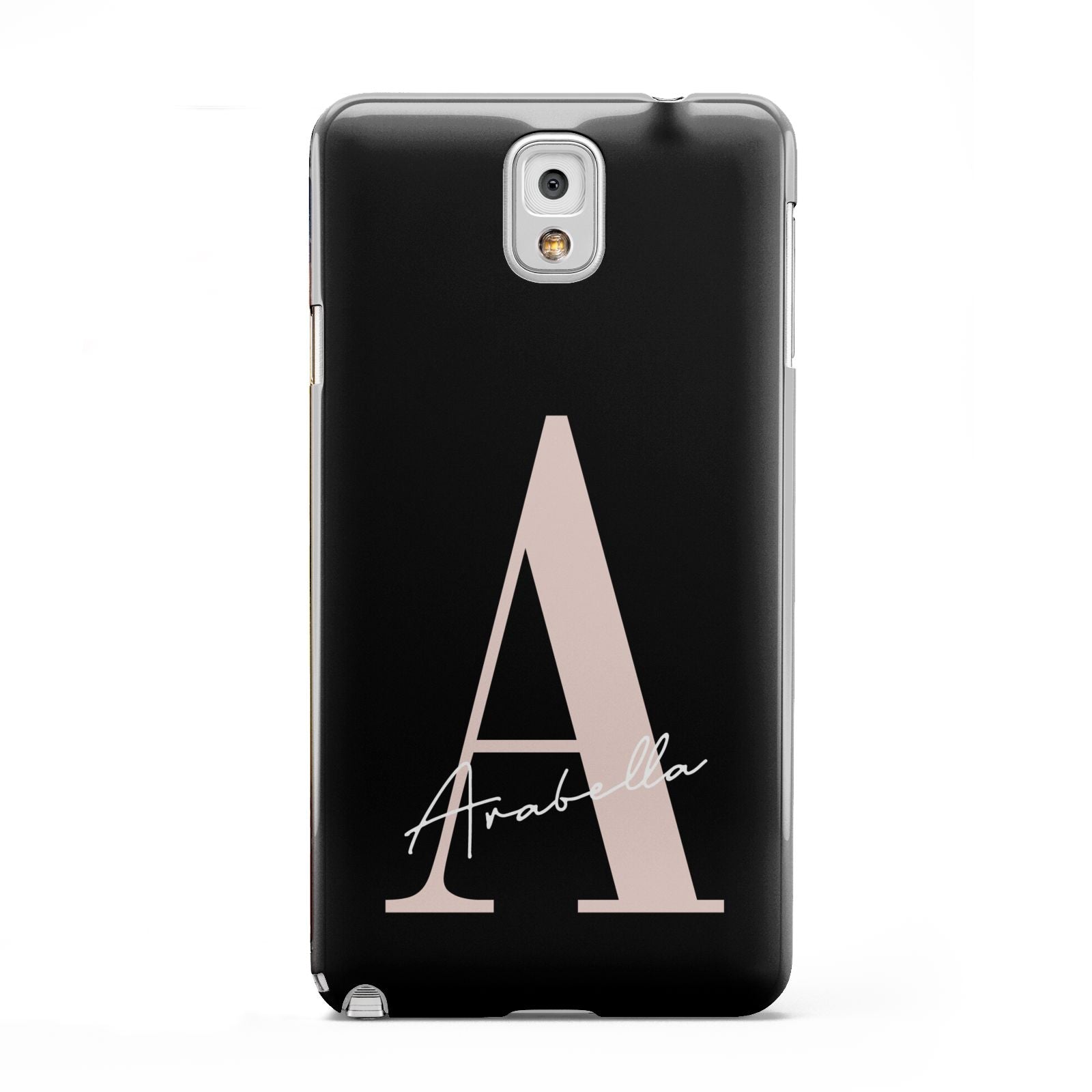 Personalised Black Pink Initial Samsung Galaxy Note 3 Case