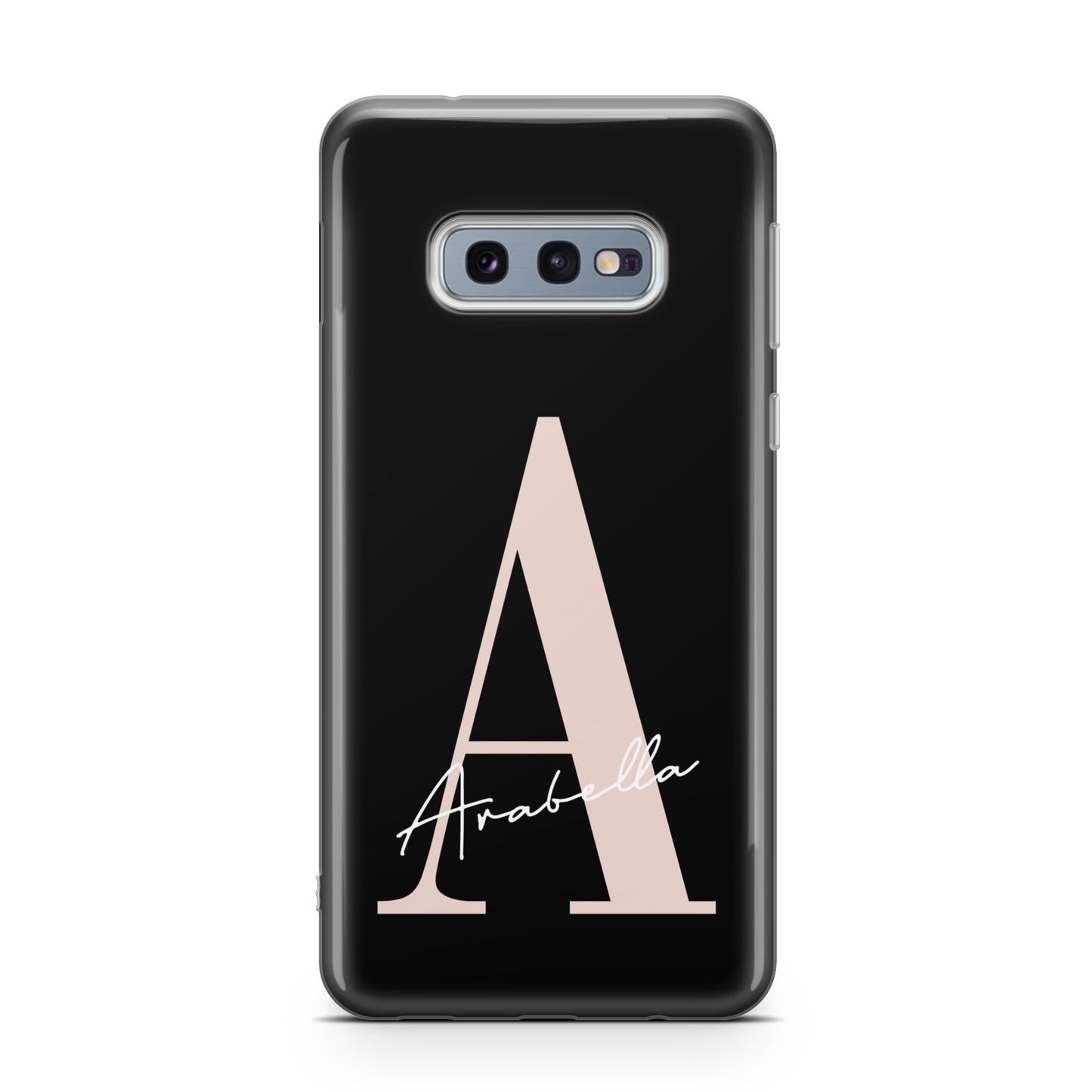 Personalised Black Pink Initial Samsung Galaxy S10E Case