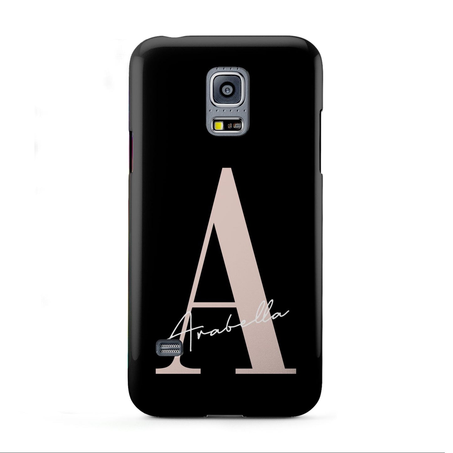 Personalised Black Pink Initial Samsung Galaxy S5 Mini Case