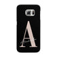 Personalised Black Pink Initial Samsung Galaxy S6 Edge Case