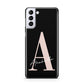 Personalised Black Pink Initial Samsung S21 Plus Phone Case
