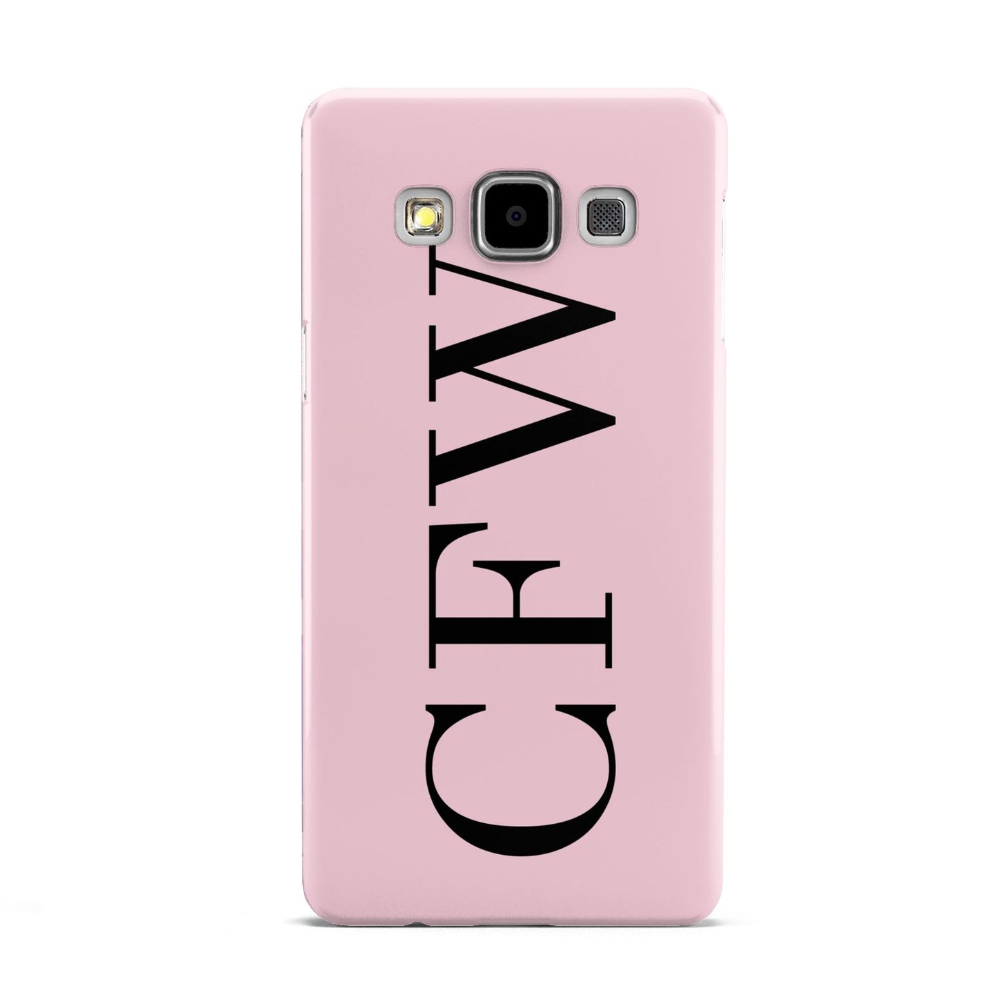 Personalised Black Pink Side Initials Samsung Galaxy A5 Case