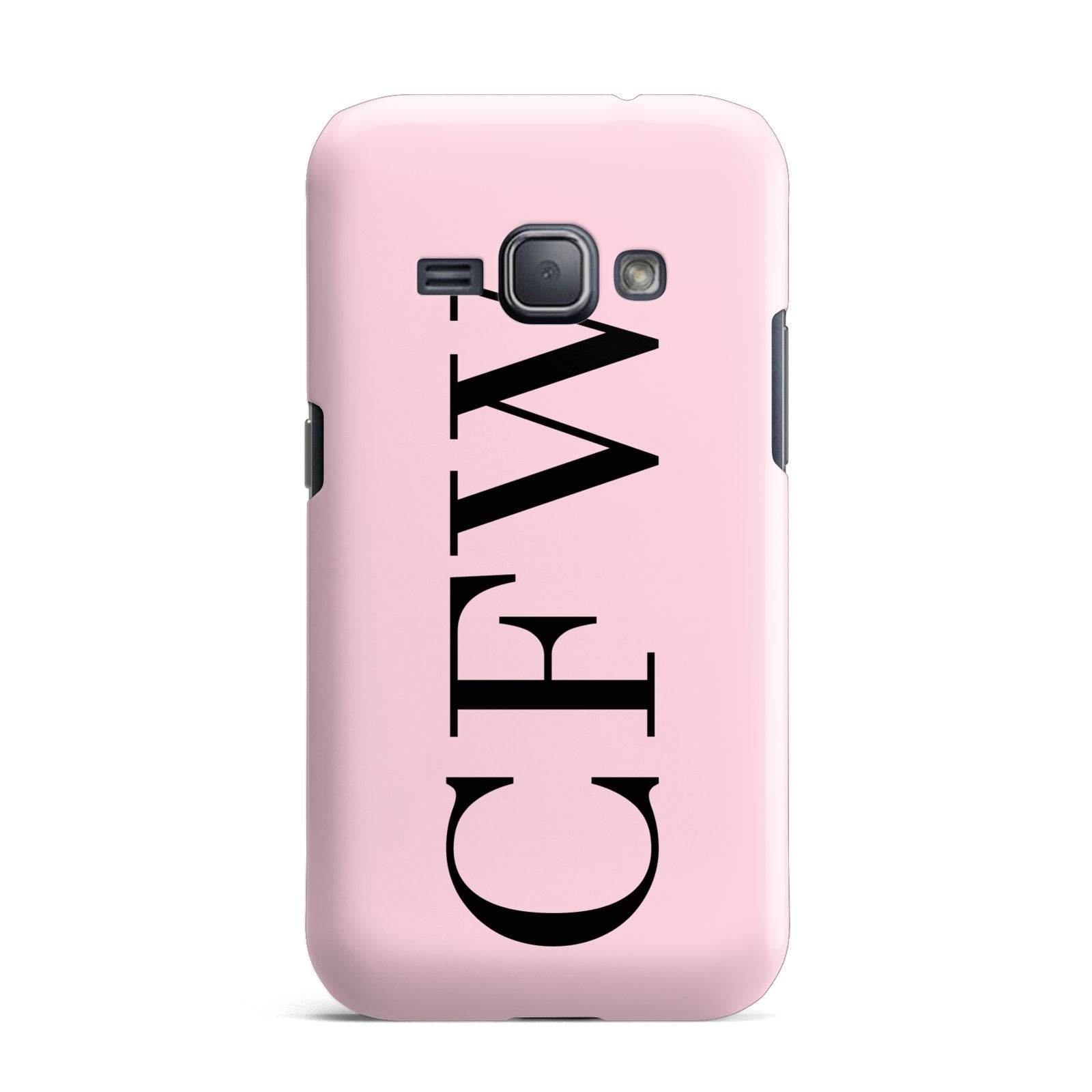 Personalised Black Pink Side Initials Samsung Galaxy J1 2016 Case