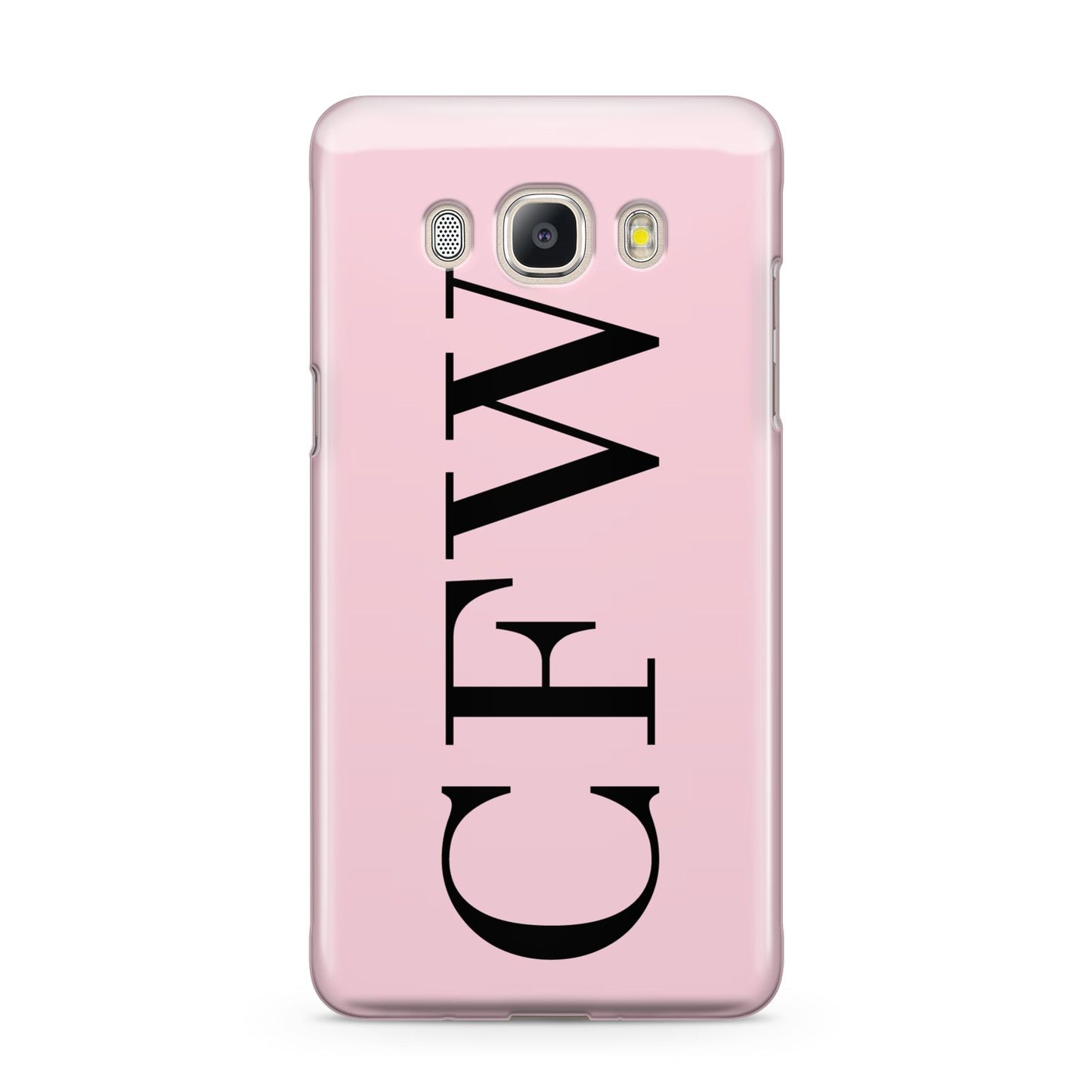 Personalised Black Pink Side Initials Samsung Galaxy J5 2016 Case