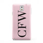 Personalised Black Pink Side Initials Samsung Galaxy Note 3 Case