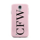 Personalised Black Pink Side Initials Samsung Galaxy S4 Case