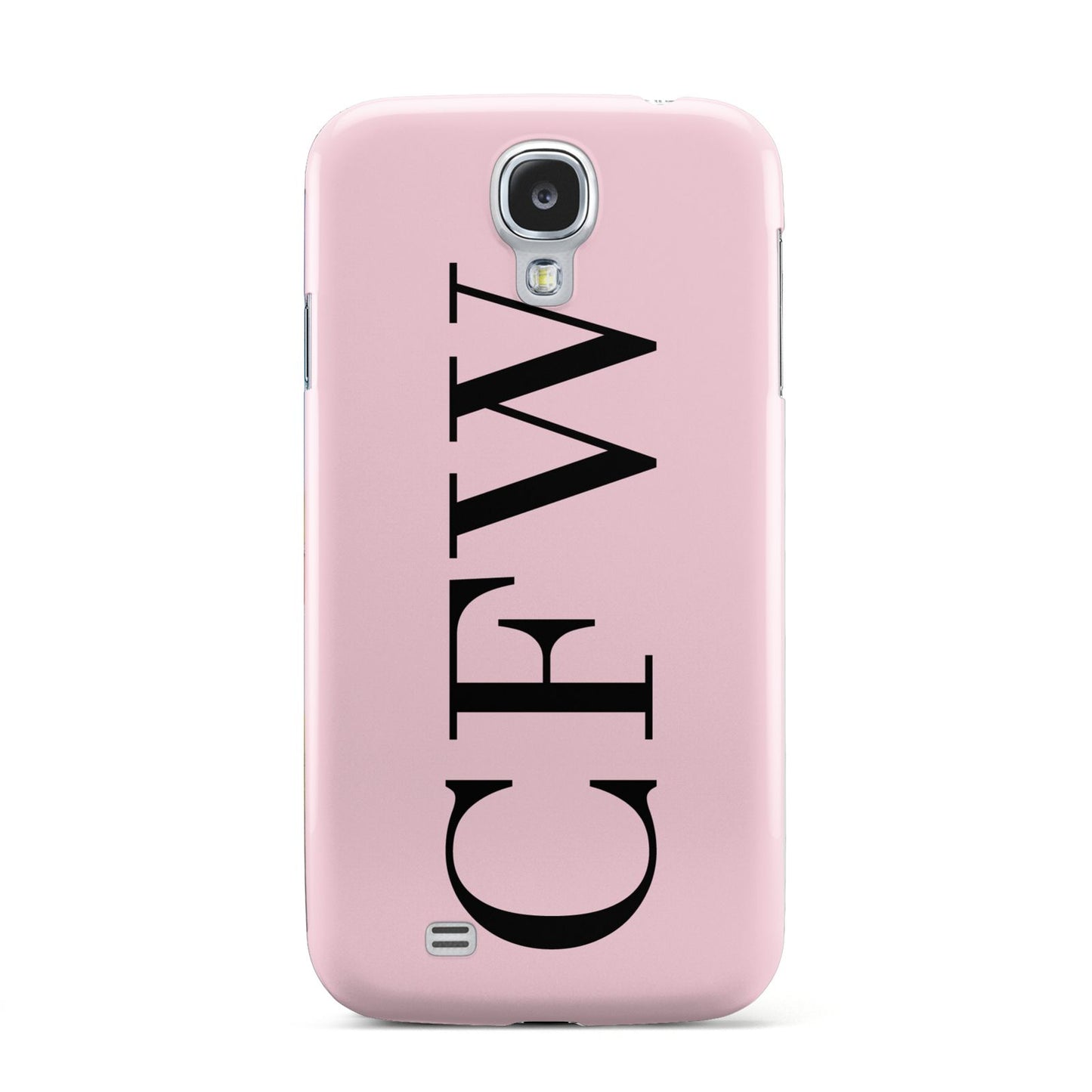 Personalised Black Pink Side Initials Samsung Galaxy S4 Case