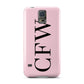 Personalised Black Pink Side Initials Samsung Galaxy S5 Case