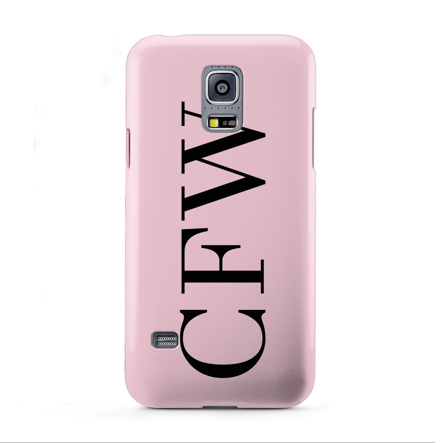 Personalised Black Pink Side Initials Samsung Galaxy S5 Mini Case