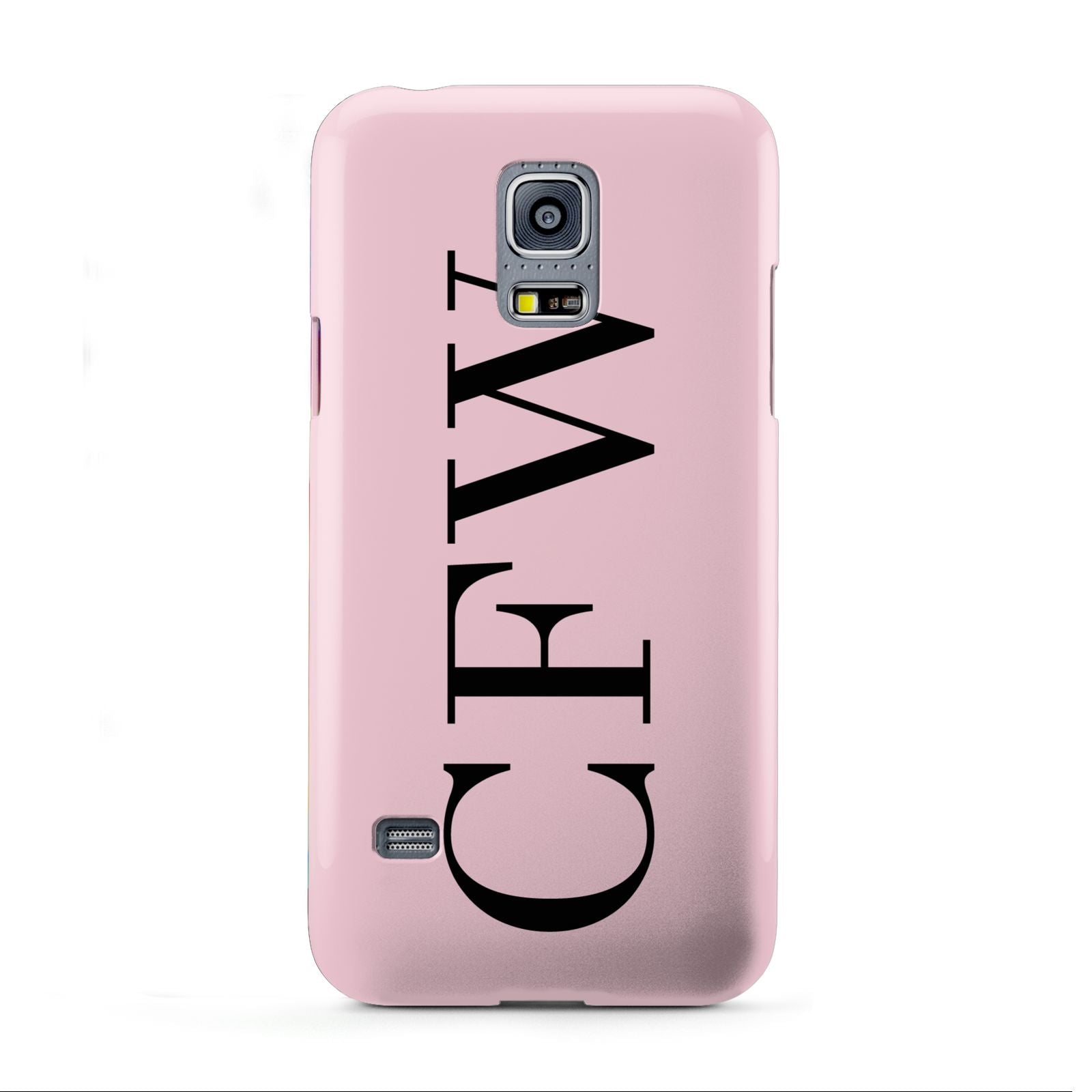 Personalised Black Pink Side Initials Samsung Galaxy S5 Mini Case