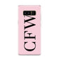 Personalised Black Pink Side Initials Samsung Galaxy S8 Case