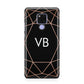 Personalised Black Rose Gold Initials Geometric Huawei Mate 20X Phone Case