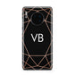 Personalised Black Rose Gold Initials Geometric Huawei Mate 30