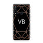 Personalised Black Rose Gold Initials Geometric Huawei P20 Lite 5G Phone Case
