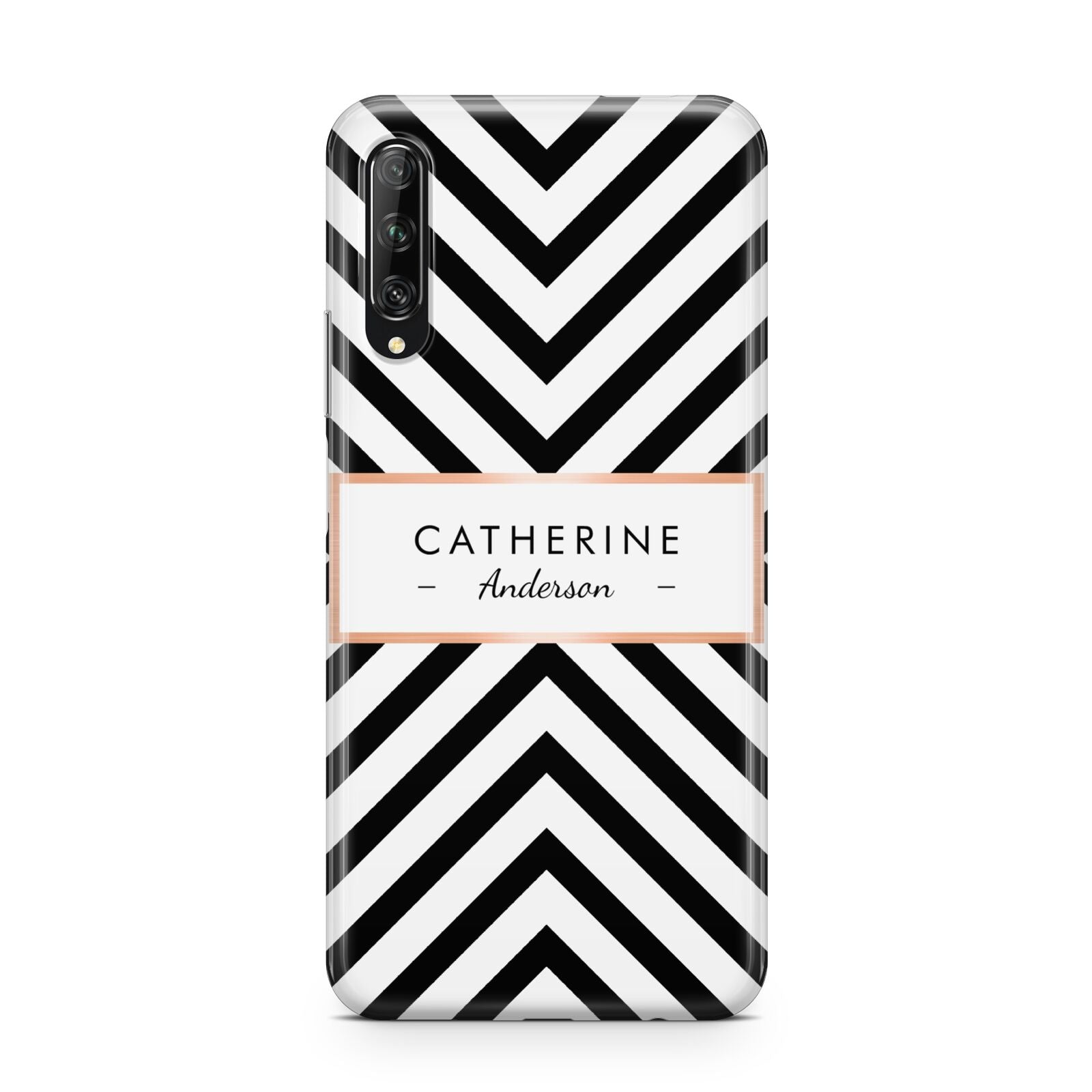 Personalised Black Rose Gold Name Or Initials Huawei P Smart Pro 2019