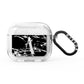 Personalised Black Silver Initial AirPods Glitter Case 3rd Gen