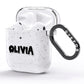 Personalised Black Slime Text AirPods Glitter Case Side Image