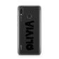 Personalised Black Slime Text Huawei Y9 2019