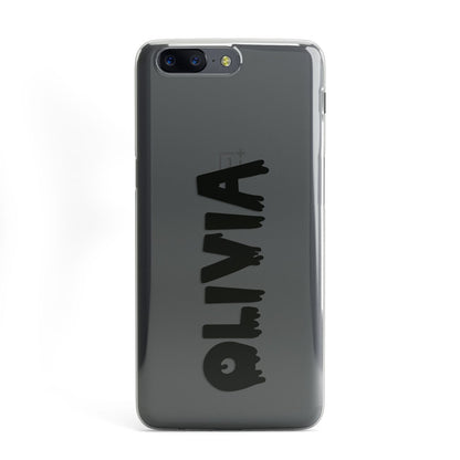 Personalised Black Slime Text OnePlus Case