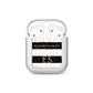 Personalised Black Striped Name Initials AirPods Case