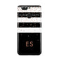 Personalised Black Striped Name Initials Huawei Nova 2s Phone Case