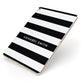 Personalised Black Striped Name or Initials Apple iPad Case on Gold iPad Side View