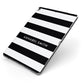 Personalised Black Striped Name or Initials Apple iPad Case on Grey iPad Side View