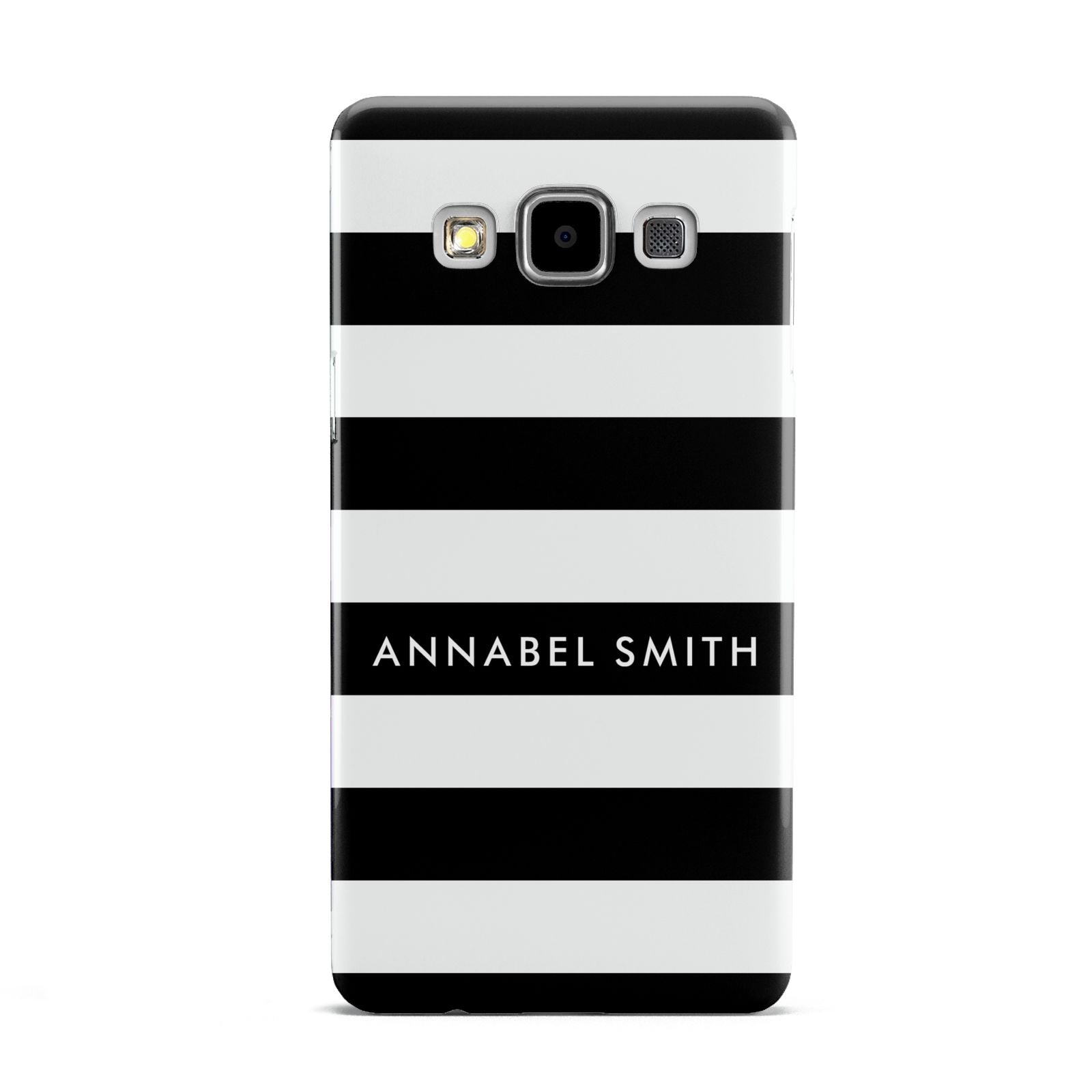 Personalised Black Striped Name or Initials Samsung Galaxy A5 Case