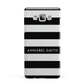 Personalised Black Striped Name or Initials Samsung Galaxy A7 2015 Case