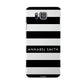 Personalised Black Striped Name or Initials Samsung Galaxy Alpha Case