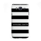 Personalised Black Striped Name or Initials Samsung Galaxy J5 Case