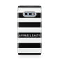 Personalised Black Striped Name or Initials Samsung Galaxy S10E Case